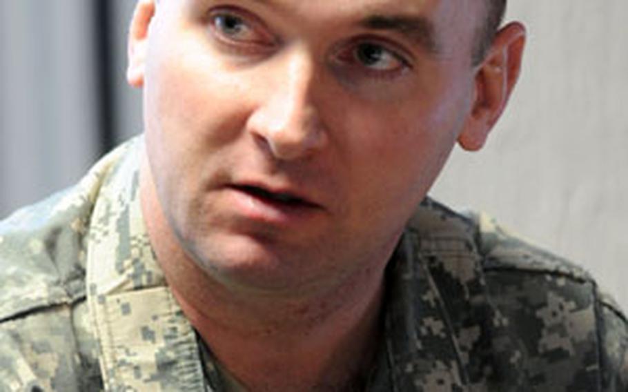 "Now we have people who can speak blue, who can speak in a language that the Air Force can understand," said Maj. James Egan, senior Army instructor at the U.S. Air Forces in Europe&#39;s Air Ground Operations School at the Warrior Preparation Center in Einsiedlerhof, Germany.
