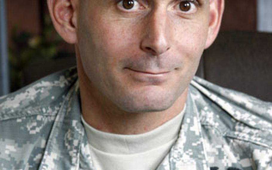 Master Sgt. Rick Haddad in his office at Fort Drum, N.Y., in October.