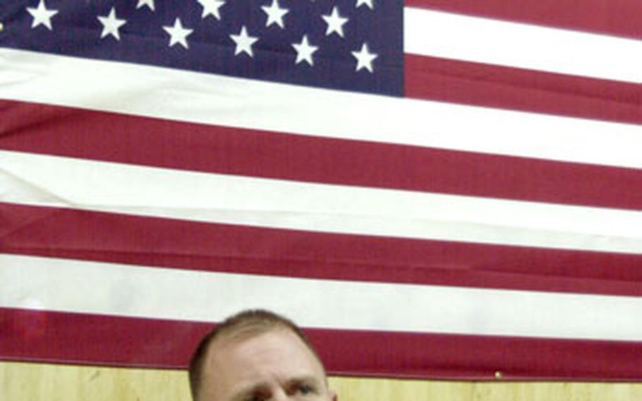Capt. Mike Smith, the chaplain for the 1st Battalion, 505th Parachute Infantry Regiment, meets with up to 50 soldiers a month to help them work through the stresses of war and of being away from home. “My job isn’t to preach to them,” Smith said. “My job is to get to the problem and get them help.”