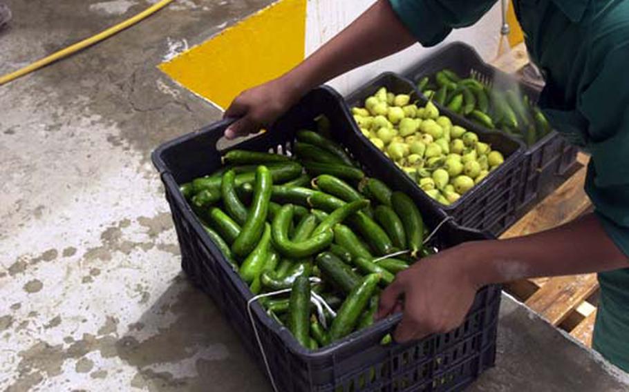 As many as 400 farmers are expected to use the new packing facility, which was built with a $459,000 grant in U.S. Agency for International Development money. By sorting and packaging the produce for sale, the farmers can sell the fruits and vegetables at different prices for different qualities.