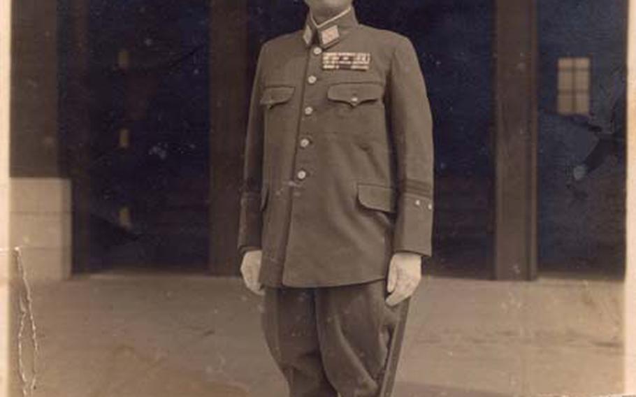 Lt. Gen. Kenzo Kitano, the commandant of the Japanese Imperial Military Academy at Sobudai. Kitano gave this picture to Suzu Kuriha, his secretary in 1945, telling her to show the picture to people if she needed help after the war.