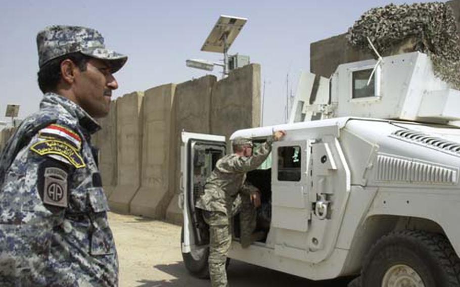U.S. troops have pushed to train Iraqi security forces on more military skills. This National Police unit in Istaqlil was trained in June on how to use their new Humvees as a weapon rather than just a truck to transport soldiers.