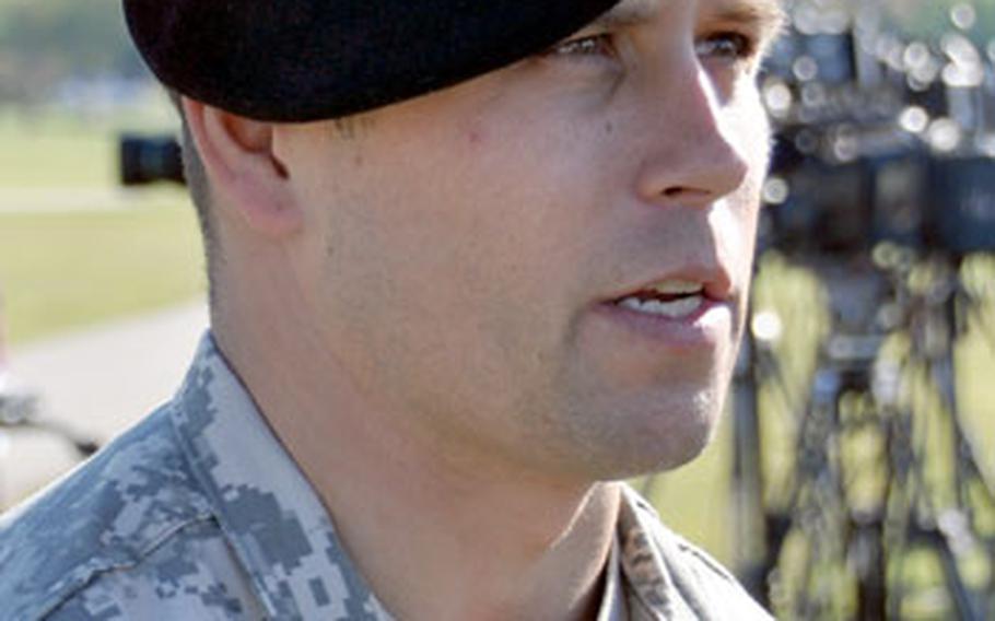 Sgt. Andrew Hagerman, a military police officer, was one of the first on the scene after the shootings. He said was chaos with people yelling and running around.