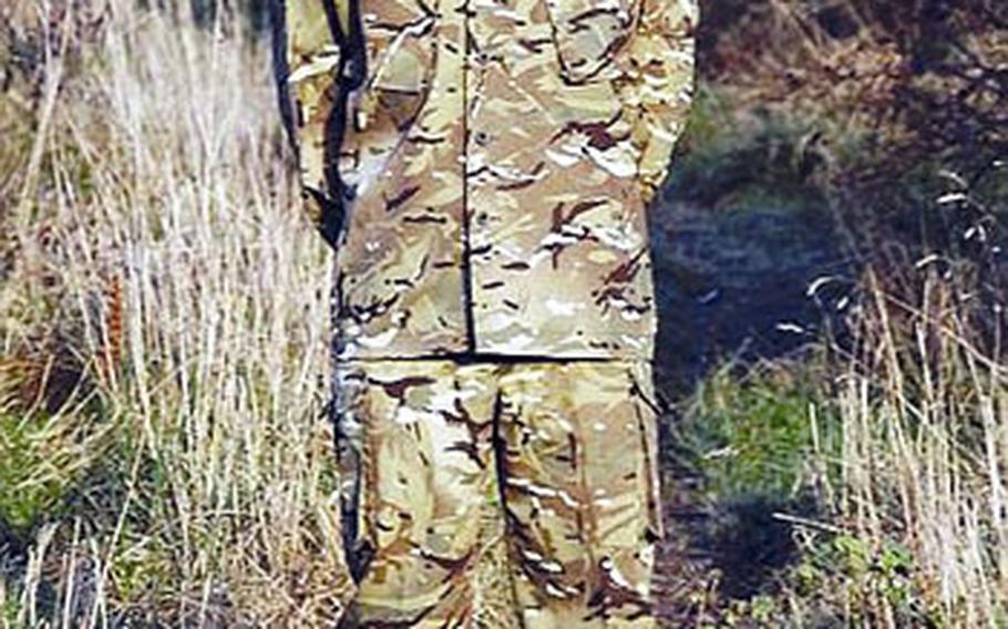 The new Multi Terrain Pattern camouflage uniform to be issued to the British armed forces in certain areas of Afghanistan is similar to the “MultiCam” pattern being tested by U.S. troops in Afghanistan.