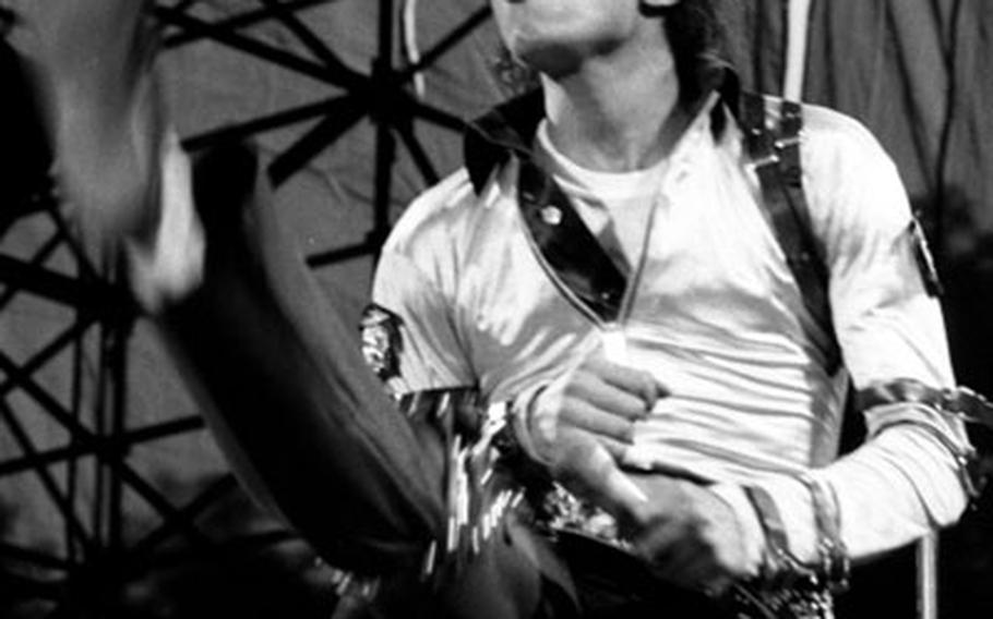 Michael Jackson onstage in Basel, Switzerland, in June, 1988.