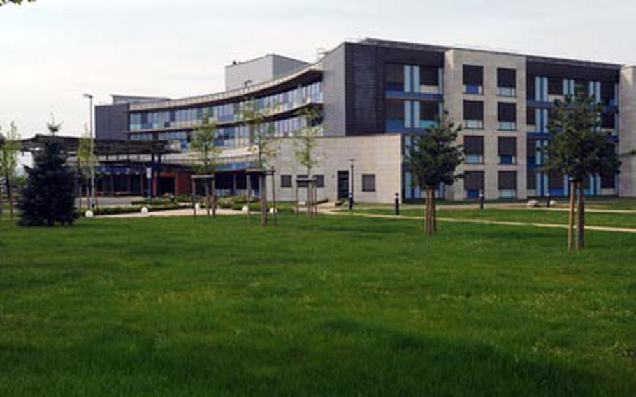 The $32 million Wiesbaden Army Lodge was supposed to open at the end of last summer, but damage from a water leak has slowed progress.