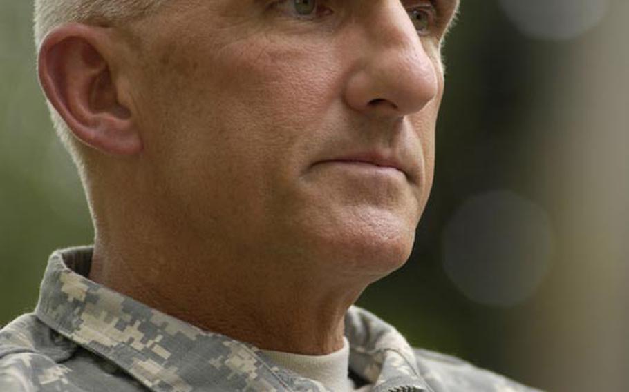 Lt. Gen. Mark Hertling, commander of U.S. Army Europe, during an interview with Stars and Stripes, says USAREUR's mission in Europe is still vital.