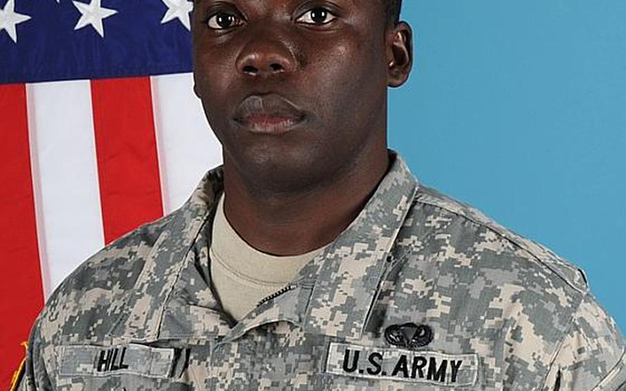 Spc. Bernard Hill Jr., 28, of Headquarters and Headquarters Company, 15th Engineer Battalion, was killed in a convoy accident in Germany on April 24, 2012.