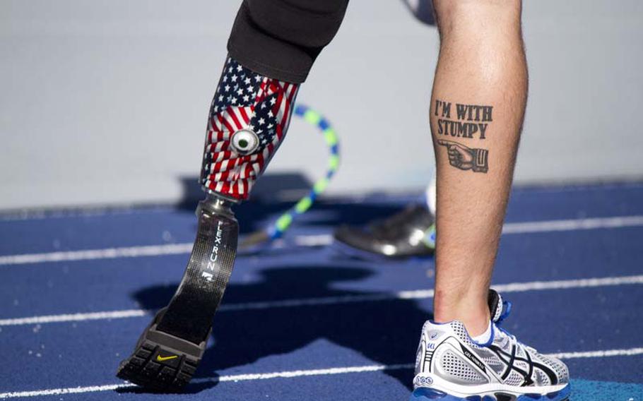 A tattoo on the back of Ramos' leg exhibits his sense of humor.