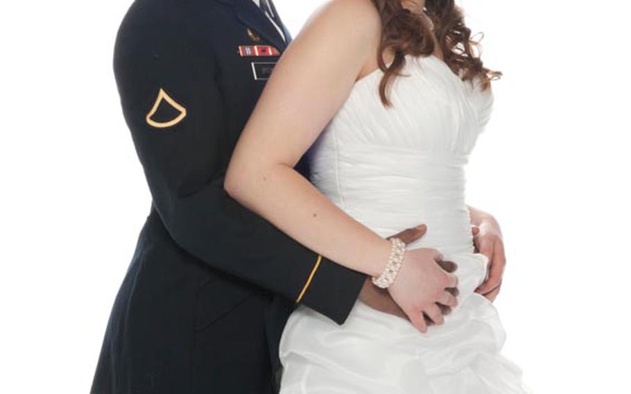 On Jan. 12, 2013, Pfc. Rogerica Brown, a military police officer in Stuttgart wed Tanja Linhart, a German international business student. It was a civil-union service at a German courthouse followed by a reception at the banquet hall on the military's Patch Barracks.
