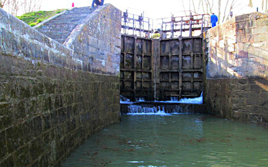 There are 91 working locks along France's Canal du Midi. Sometimes you must navigate three or even four in a row.