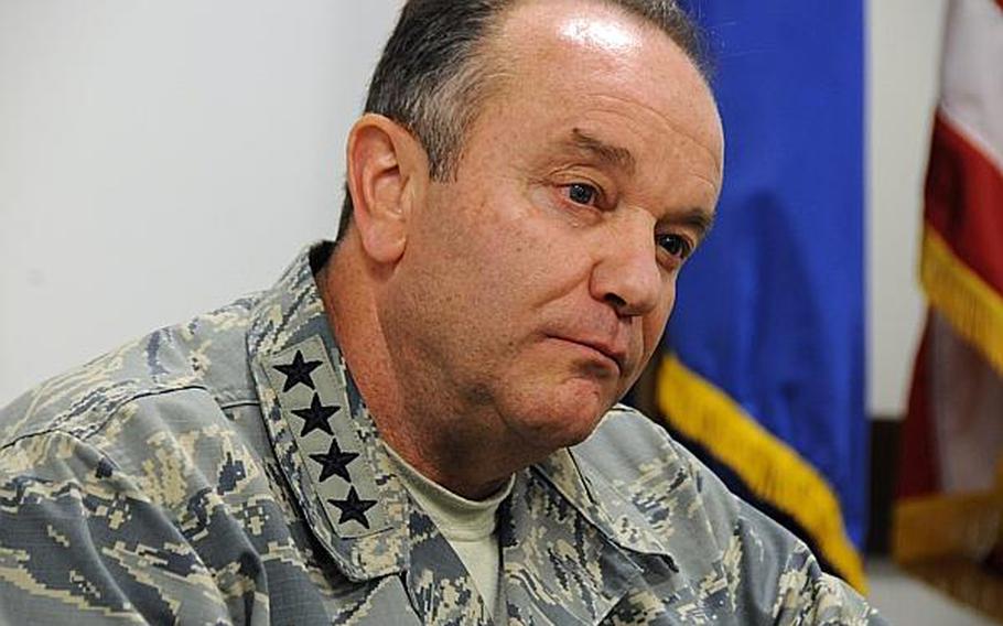 U.S. Air Force Gen. Philip Breedlove, during an interview in Naples, Italy, on May 30, 2013.
