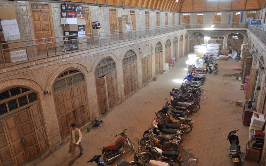 Historic bazaar in central Herat, Afghanistan.
