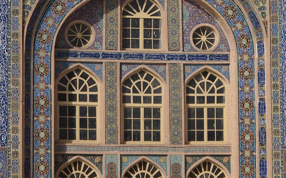 A building in the inner courtyard of the Jami Mosque in Herat, Afghanistan.