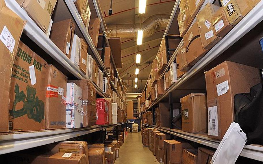 Some packages sent to certain European Air Force bases have been delayed because of the partial government shutdown in October. The shutdown interrupted funding for the shipment of standard mail overseas.