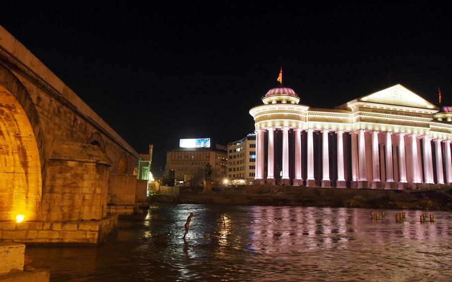 Central Skopje, Macedonia, where most trips to the country's Shar Planina mountains start.