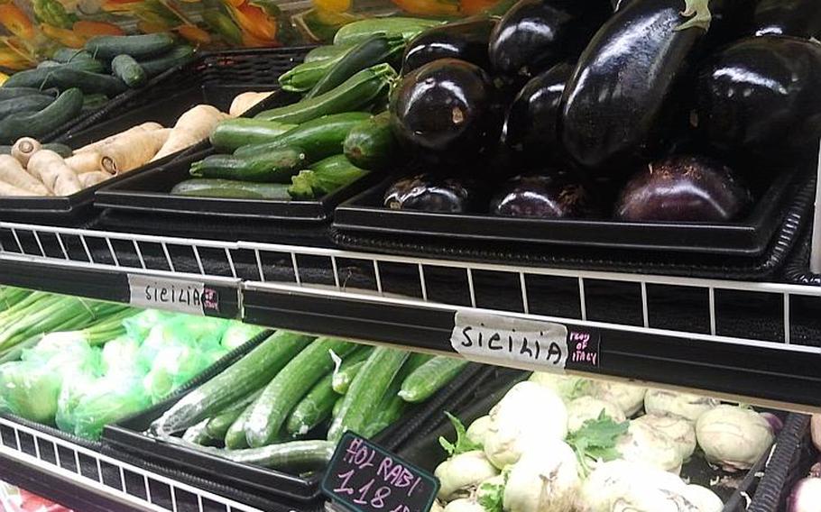 Hastily made labels giving the origins of Italian-grown vegetables and fruit appeared in the Naples commissary after recent media reports on toxic dumping in the area.