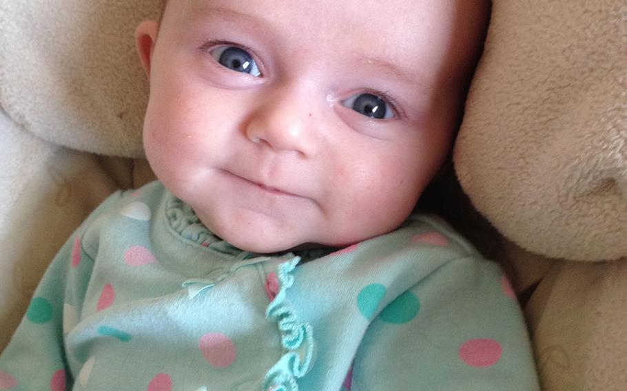 Violet Ann Bailey, daughter of Maj. Marc Bailey and his wife, Sallie, was born Aug. 30. The couple endured years of infertility treatments before successfully conceiving in late 2012.