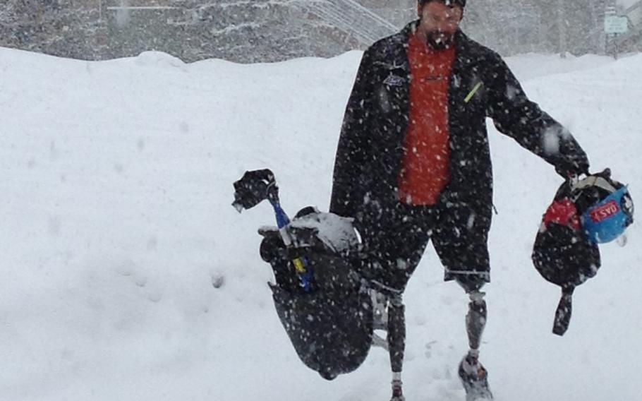 Retired Marine Joshua Elliott heads to the mountain to train as a member of the Aspen Valley Ski/Snowboard adaptive team. The program, a feeder for almost half of the U.S. Paralympic Ski Team, faces the axe after an annual VA grant for adaptive sports failed to materialize this year. Elliott and his teammates are fundraising to keep it and their Olympic dreams alive.