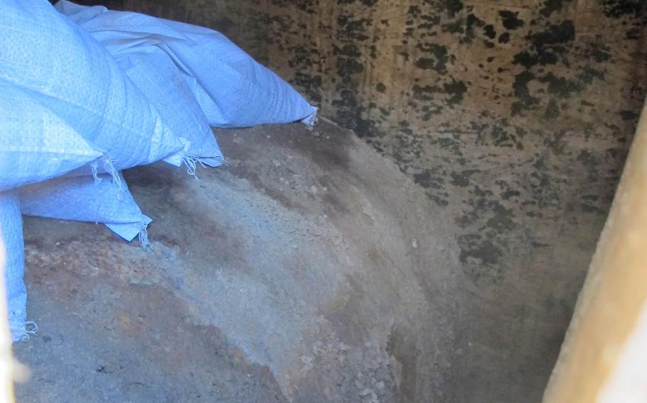 This 4,000-pound "Blockbuster" bomb dropped by the British Royal Air Force on Vicenza in 1944 is to be defused, disarmed and hauled away to a nearby cave by Italian combat engineers on April 25.