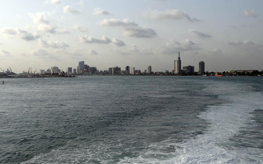 Aboard the USNS Spearhead as it leaves port in Lagos, Nigeria, at the beginning of Obangame Express, an annual exercise aimed at improving maritime security forces in the Gulf of Guinea. Maritime domain awareness, or the ability of coastal African nations to spot threats in territorial and international waters, is a major focus of the exercise.