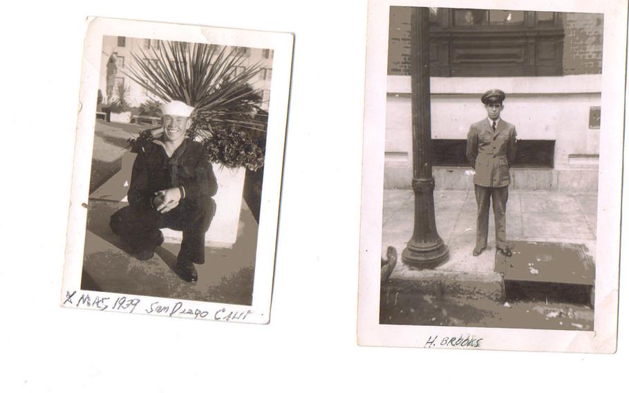 Howard Brooks, seen here in his youth, not only miraculously survived the fighting onboard the Houston during World War II but also years as a Japanese prisoner of war.