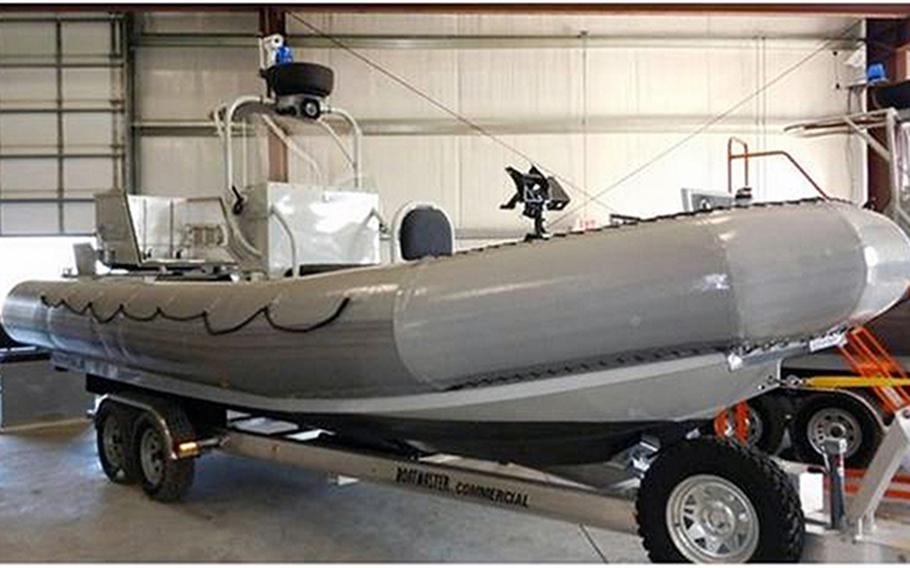 Eight patrol boats like the one pictured were purchased for the Afghan government four years by the U.S. at a cost of about $3 million, and sit in a warehouse in Virginia, according to a watchdog group that monitors U.S. expenditures in Afghanistan.