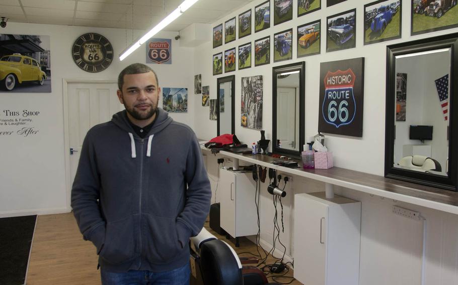 Wesley Churchill opened an American-oriented barber shop in Mildenhall, England, a little more than one year ago in the hopes of capitalizing on the potential business of thousands of airmen stationed at nearby RAF Mildenhall. Since the announcement Thursday, Jan. 8, 2015, of U.S. plans to close the base, however, Churchill said he is concerned.