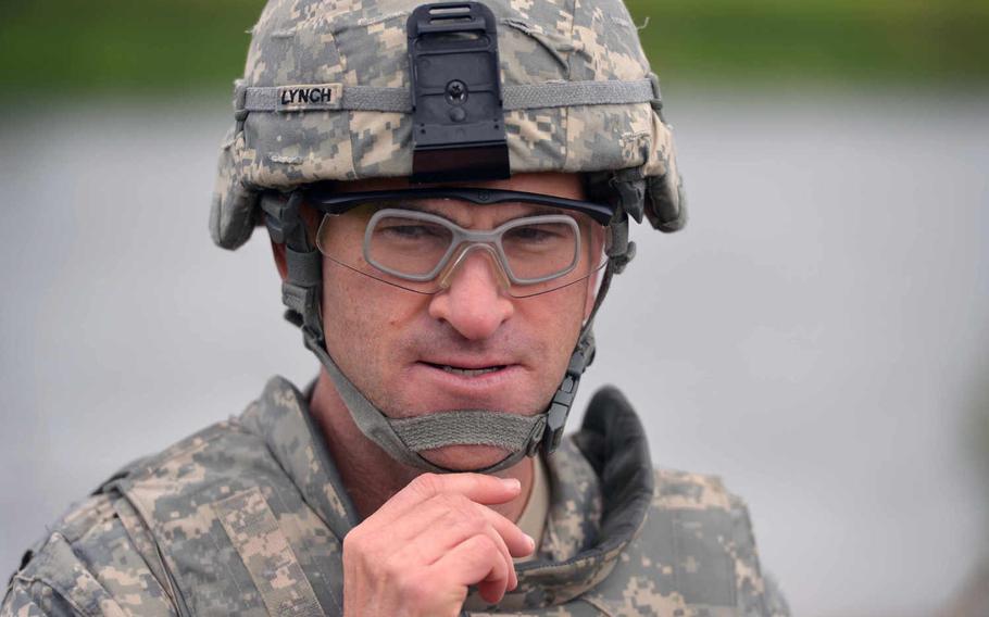 Lt. Col. Doug Lynch, commander of 5th Battalion, 7th Air Defense Artillery Regiment, out of Baumholder, Germany, talks about the challenges of Minden Shock, a training exercise near Minden, Germany. The unit's Delta Battery had 96 hours to prepare and carry out the mission with its Patriot missiles.