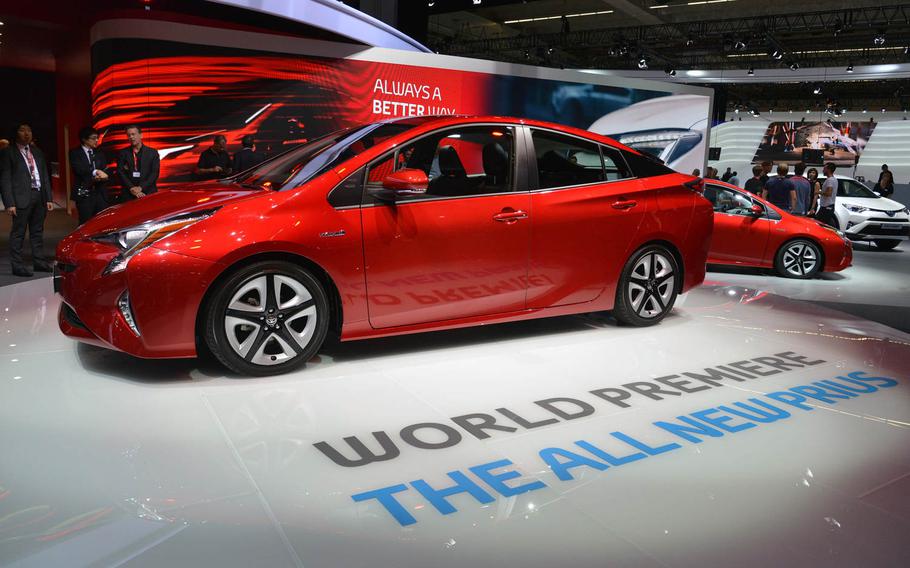 Toyota unveiled the new Prius at the International Motor Show in Frankfurt, Germany. Although many manufacturers are showing electric and hybrid cars at the show, the Prius remains one of the best sellers.