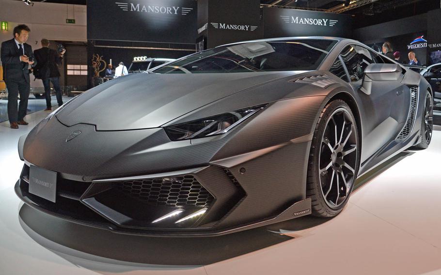 The sleek Mansard Torofeo is based on the Lamborghini Huracan. It sports a 5.2-liter V10 engine with 1,250 horsepower.