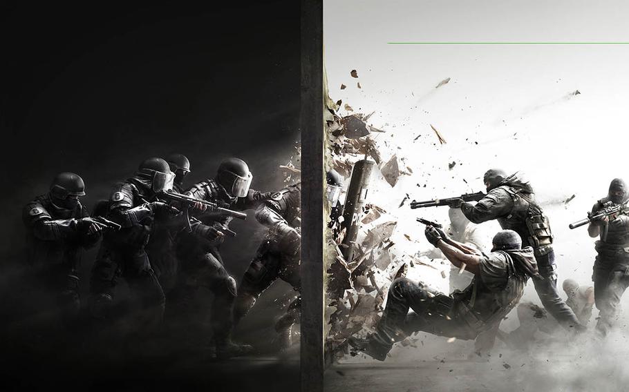 In the competitive mode, two teams of five take turns assaulting and defending a building. Attackers must free hostages, capture biological weapons or deactivate bombs. At the start of each mission, defenders are given time to board up windows and doors, reinforce walls, plant explosive charges and lay razor wire.