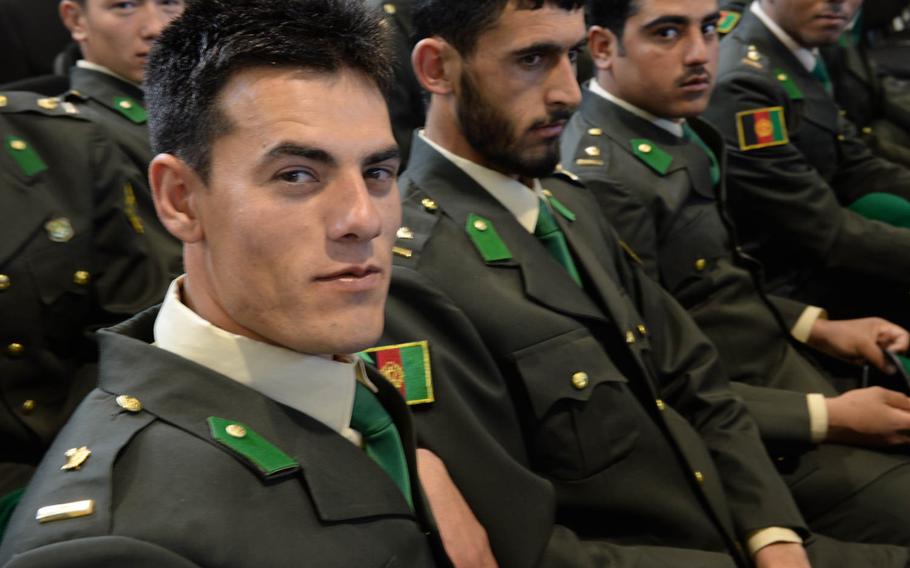 The fifth graduating class of the Afghan National Army Officer Academy was made up of 262 male and 13 female cadets. They officially became lieutenants on Thursday, Feb. 25, 2016.