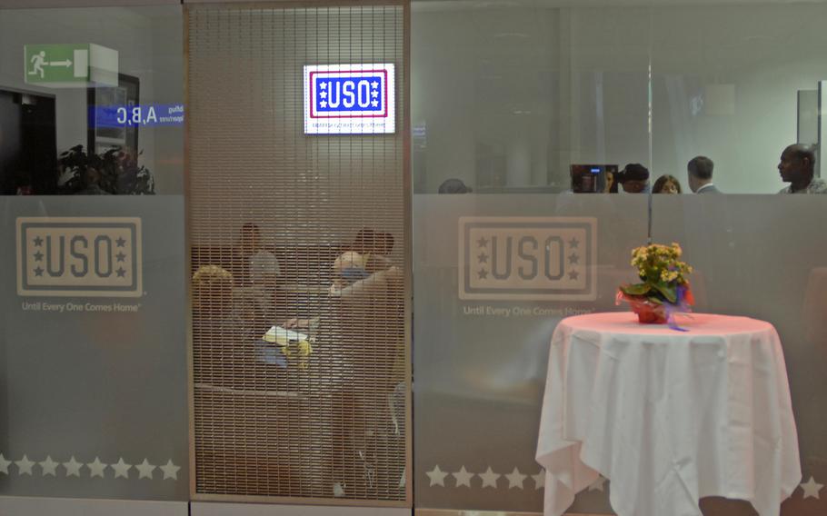 May 26, 2010 marked the grand-opening of the improved USO lounge at Frankfurt International Airport located in Terminal 1, Arrival Hall C. The lounge will close permanently on April 14, 2016.