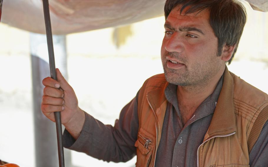 Mohammad Hakim, 28, says he voted in Afghanistan's last parliamentary election but won't vote in the next unless the government wins the trust of the people. He works as a fruit vendor.