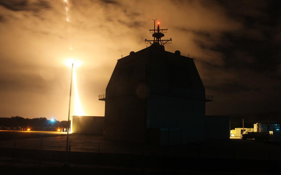 The Missile Defense Agency successfully conducted the first intercept flight test of a land-based Aegis missile defense weapon system and Standard Missile SM-3 at the Pacific Missile Range in Hawaii, on Dec. 10, 2015.
U.S. military officials gathered in Romania on Tuesday, May 10, 2016, to inaugurate the first ground-based missile interceptor site, part of a larger shield defending Europe.