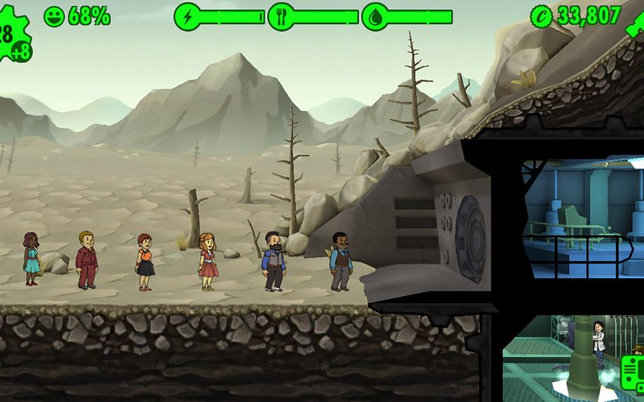 "Fallout Shelter" basically involves building and expanding an underground vault to protect survivors from the dangers of the radioactive wasteland. The goal is to create a miniature city where survivors are fed, productive and happy.