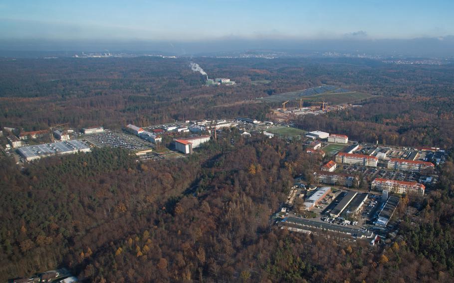 The military is investigating the theft of arms from a weapons room at U.S. Army Garrison Stuttgart. Panzer Kaserne, home to the garrison's headquarters, is shown here.