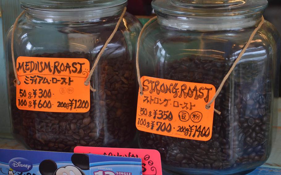 Hiro Coffee Farm also sells strong- and medium-roast coffee beans for customers to take home.