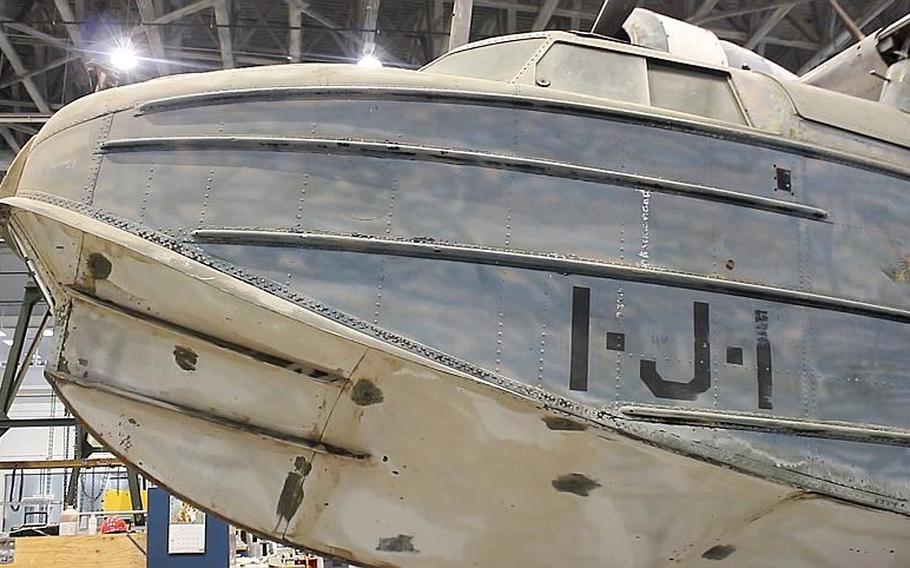 The Sikorsky JRS-1, in the Mary Baker Engen Restoration Hangar at the Smithsonian's Udvar-Hazy Center in Virginia.