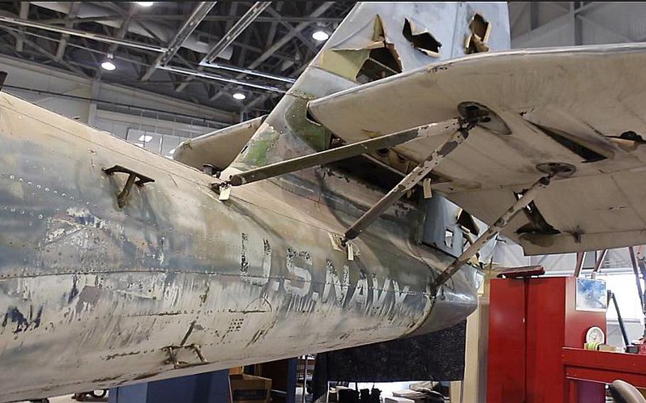 The Sikorsky JRS-1, in the Mary Baker Engen Restoration Hangar at the Smithsonian's Udvar-Hazy Center in Virginia.