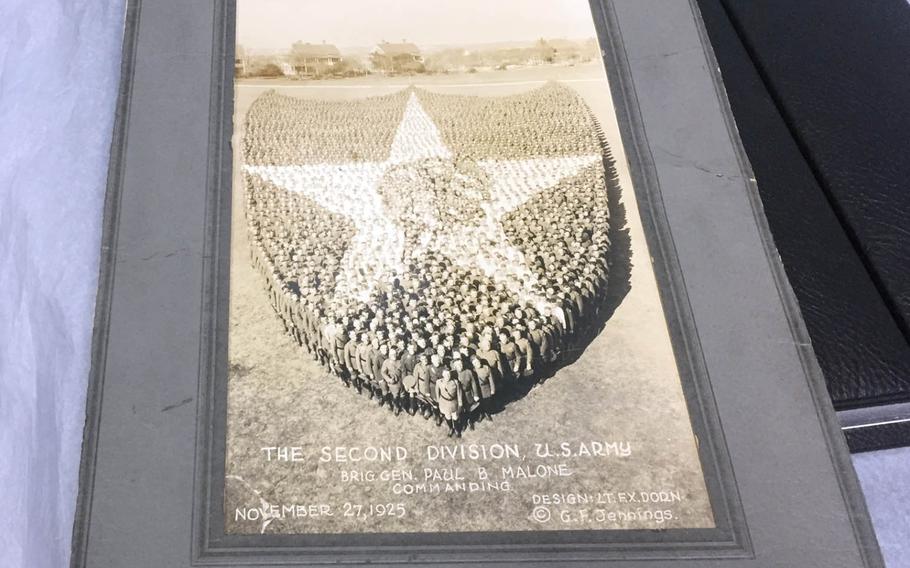 The 2nd Infantry Division's 1925 living insignia taken at Fort Sam Houston, Texas, was part of a trend in photography pioneered by Arthur Mole.