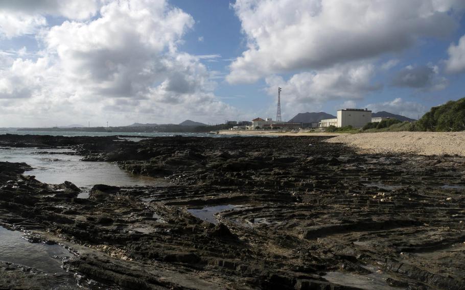 A runway is being built at Camp Schwab to facilitate Marine Corps Air Station Futenma's relocation from busy central Okinawa to the rural north.