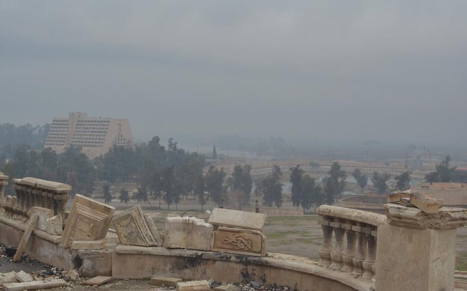 View of the Tigris River from a palace in Mosul, Iraq, on Wednesday, Jan. 25, 2017.