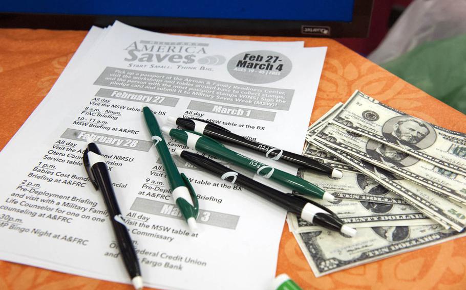 During Military Saves Week, servicemembers at installations worldwide can find information booths, take part in one-on-one financial counseling sessions and receive in-depth training on the military's retirement system.