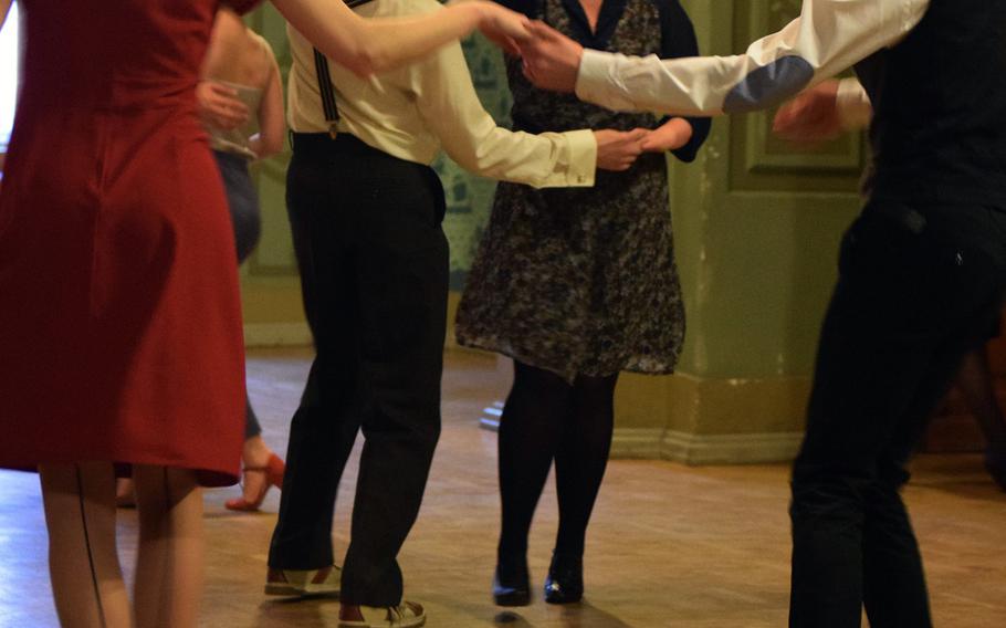 Local swing dancers perform before a concert by the U.S. Air Forces in Europe jazz band, Odessa, Ukraine, March 26, 2017. The band's performance drew nearly 1,000 people.
