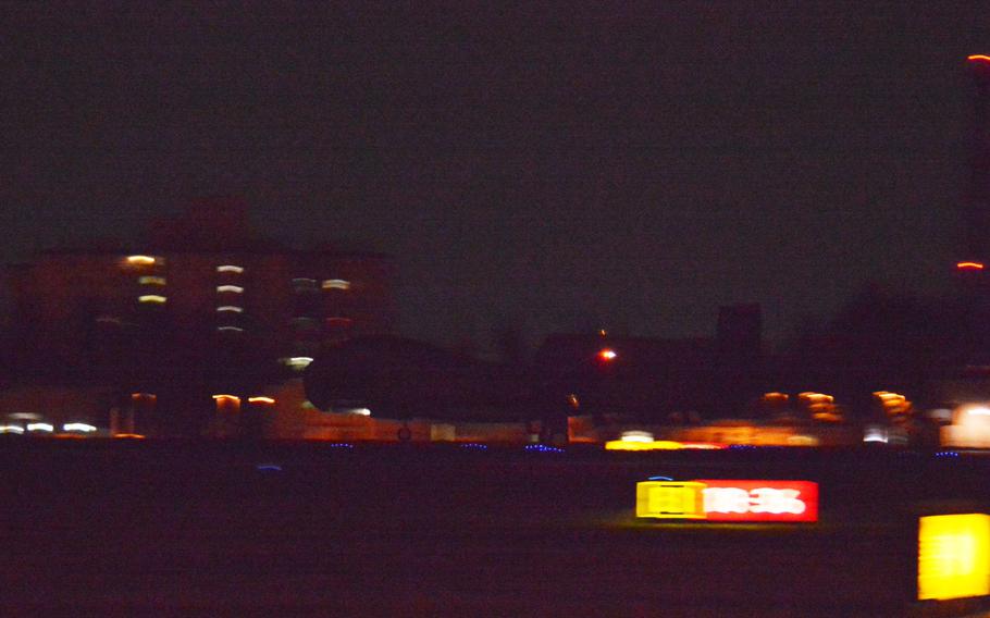 An RQ-4 Global Hawk surveillance drone landed at Yokota Air Base Monday night marking the start of a five-month deployment to Tokyo.