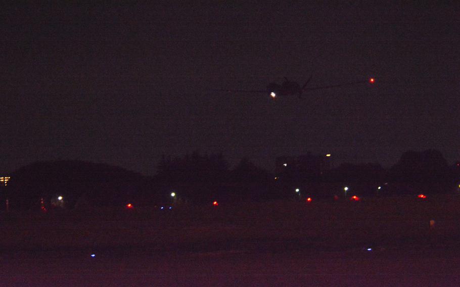 An RQ-4 Global Hawk surveillance drone landed at Yokota Air Base Monday night marking the start of a five-month deployment to Tokyo.
