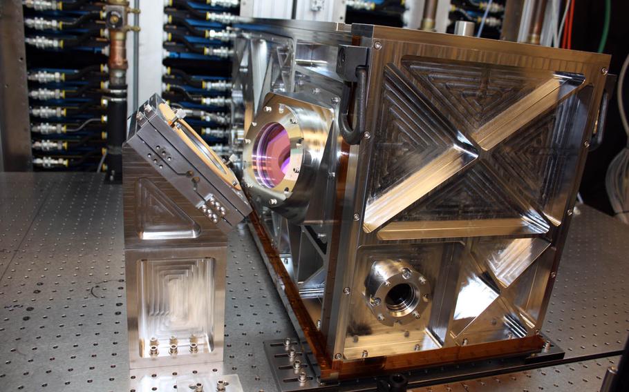 Lockheed Martin's 30-kilowatt Accelerated Laser Demonstration Initiative, known as ALADIN.
