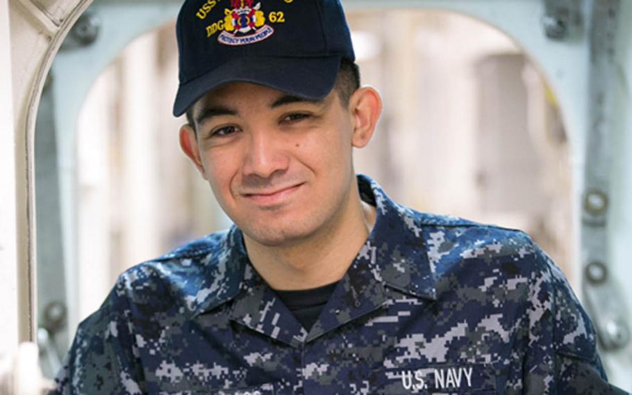 Yeoman 3rd Class Shingo Alexander Douglass, 25, of Oceanside, Calif., was one of seven sailors who perished when the destroyer USS Fitzgerald collided with a cargo ship off the coast of Japan, Saturday, June 17, 2017.